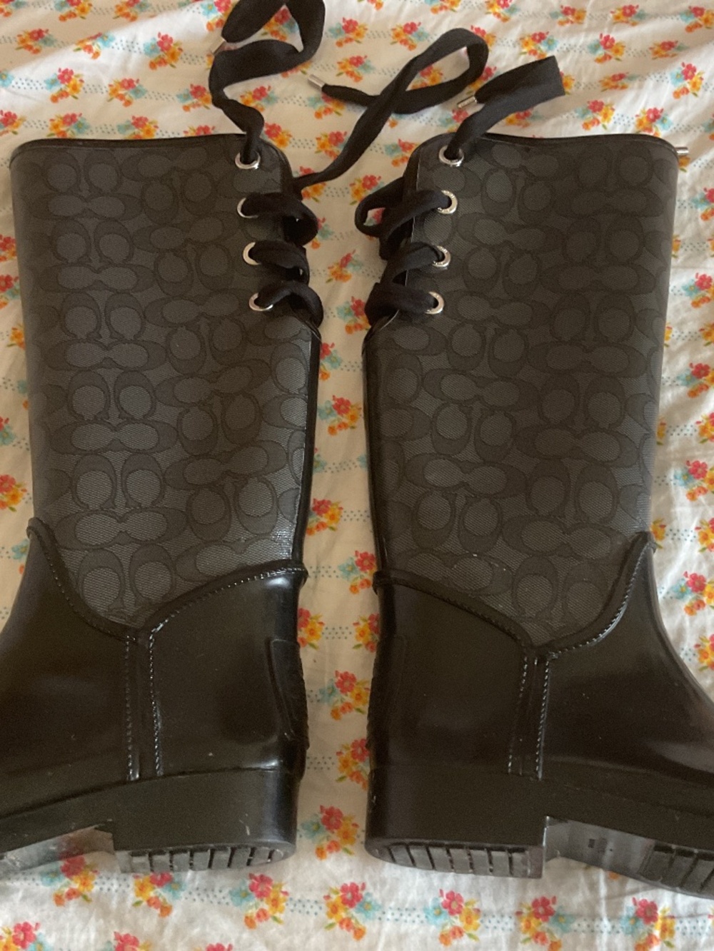Coach rain boots